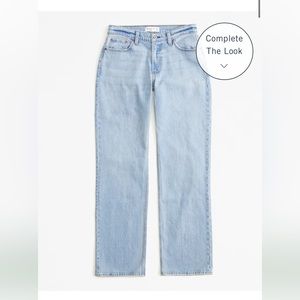 Abercrombie low rise baggy jeans